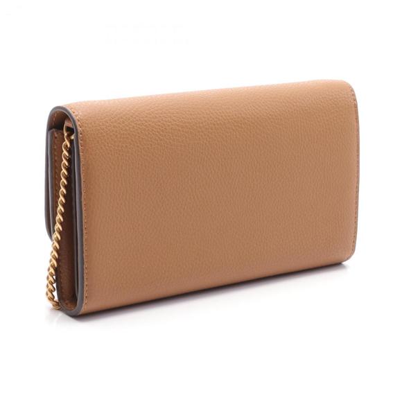 Tory Burch ROBINSON Shoulder Bag Leather Women's Brown 146367202 - Picture 3 of 5